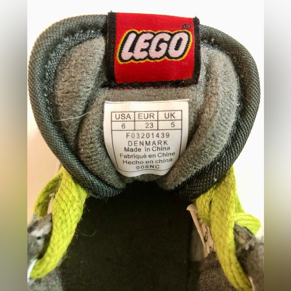 Lego Boys High Top Lace Up Sneakers Runners Size 6 Child’s Athletic Shoes - Picture 8 of 11